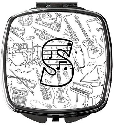 

Caroline's Treasures CJ2007-SSCM Letter S Musical Note Letters Compact Mirror