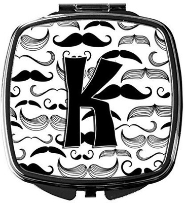 

Caroline's Treasures CJ2009-KSCM Letter K Moustache Initial Compact Mirror