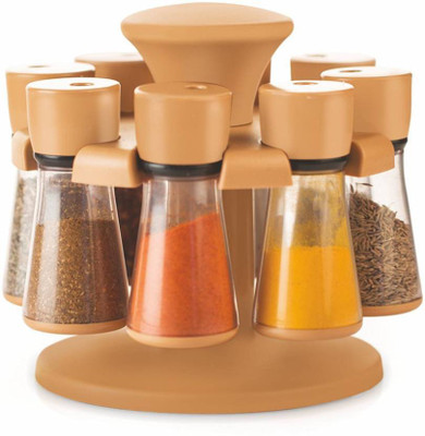 

Wud Kraft 8 pcs masala rack 8 Piece Spice Set(Plastic)