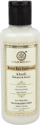 KHADI NATURAL Shikakai & Honey Conditioner SLS & Paraben Free Pack of 2(420 ml)