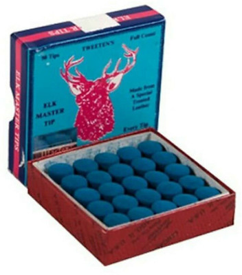 

Laxmi Ganesh Billiard ORIGINAL ELK MASTER TIP BLUE(10MM)-50 PIECES Pool, Billiards, Snooker Cue Stick(Microfibre)