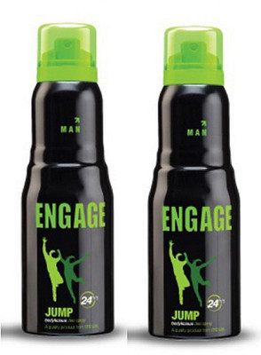 

Engage Jump Deodorant Spray Pack of 2 (150ml each) Deodorant Spray - For Men(300 ml, Pack of 2)