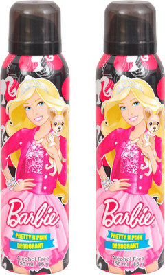 

Barbie Deodorant Pretty & Pink Deodorant Spray - For Women(300 ml, Pack of 2)
