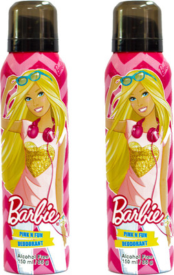

Barbie Deodorant Pink & Fun Deodorant Spray - For Women(300 ml, Pack of 2)