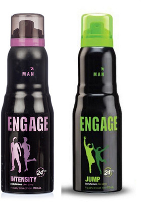 

Engage Intense and Jump Deodorant Spray Pack of 2 (150ml each) Deodorant Spray - For Men(300 ml, Pack of 2)