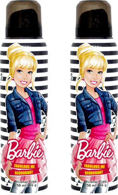 

Barbie Deodorant Fabulous Me Deodorant Spray - For Women(300 ml, Pack of 2)