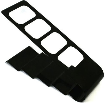 

Swarish 4 Compartments metal metal remote holder(Black)