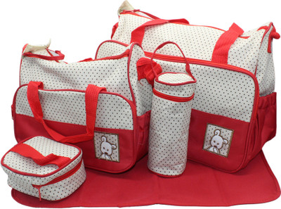 

Trendy Combo Mutli Storage Baby Bag(Red)