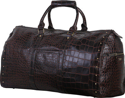 

Strutt Croc Print Duffel Bag Travel Duffel Bag(Brown)