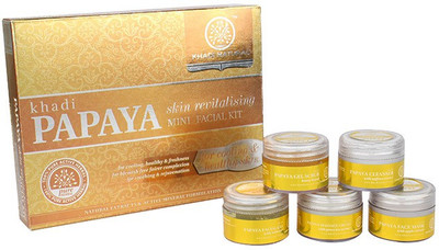 

Khadi Natural Papaya Mini Facial Kit 15 g(Set of 5)