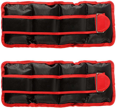 

FITSY 2KG Each Adjustable Black Ankle Weight(4 kg)