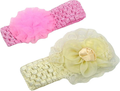 

Baby Bucket Stylist Girl’s Headband Hair Band(Pink, Beige)