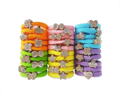 

Kabello Multicolor Fancy Elastics Hair Rubber Bands For girls And Women For Ponytails Hair Band(Multicolor)
