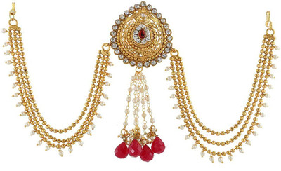 

anuradha art FHB-101 Hair Chain(Gold)