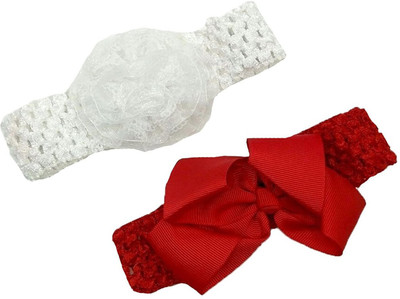 

Baby Bucket Stylist Girl’s Headband Hair Band(Red, White)
