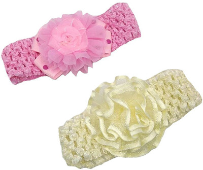 

Baby Bucket Stylist Girl’s Headband Hair Band(Pink, Beige)