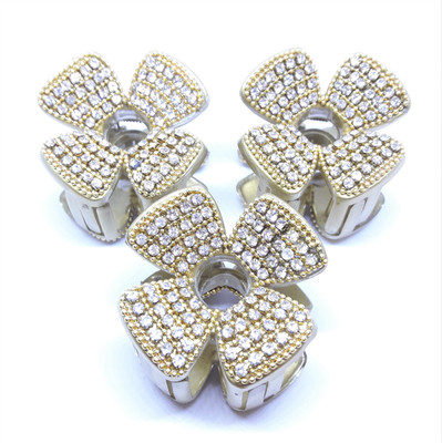 

M K Designs Hair Clutcher Golden Color Studded with Diamond Hair Clip, Hair Claw(Gold)