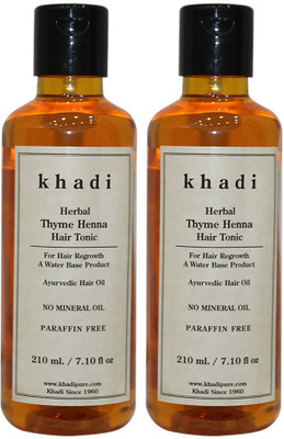 Khadi Herbal Thyme Henna Hair Tonic Hair Oil(420 ml)