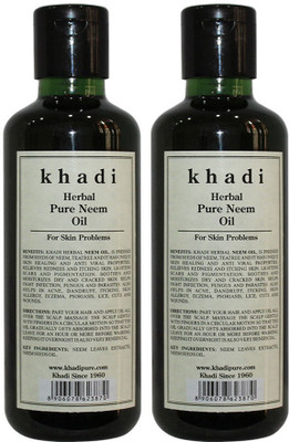 

Khadi Herbal Pure Neem Oil Hair Oil(420 ml)