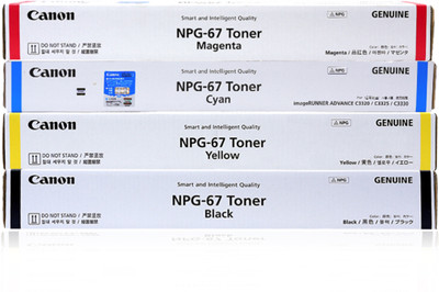 

Canon NPG 67 TONER CARTRIDGE Multi Color Ink Toner(Black, Cyan, Yellow, Magenta)