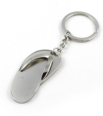 Turban Toys Slipper Flip Flop Metal KeyChain Key Chain(Silver)