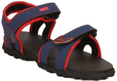 

Puma Boys Velcro Strappy Sandals(Blue, Monaco blue-black-cayenne