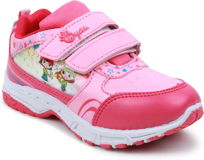 

Myau Boys & Girls Velcro Running Shoes(Pink