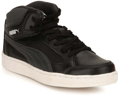

Puma Boys & Girls Lace Running Shoes(Black, Dark shadow-black
