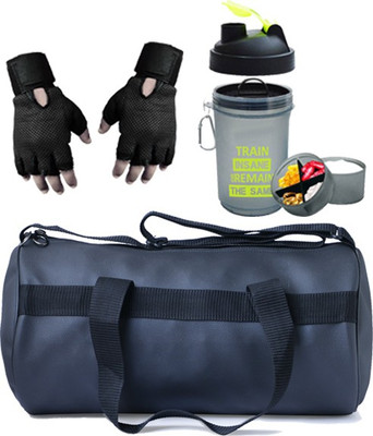 

Hyper Adam Stylish Multi-purpose Gym Bag, Protein Shaker And Gym Glove With Wrist Support Combo (pack of 3) Gym & Fitness Kit