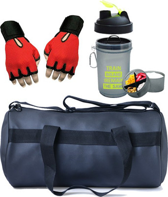 

Hyper Adam Stylish Multi-purpose Gym Bag, Protein Shaker And Gym Glove With Wrist Support Combo(pack of 3) Gym & Fitness Kit