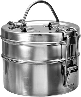 

Fair Food (2 Tier)-Wire Tiffin Box/ Lunch Box - 12cm 2 Containers Lunch Box(800 ml), Steel