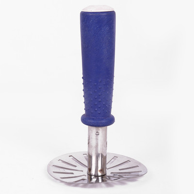 

Bluzon Pav Bhaji & Vegetable ABS Plastic, Stainless Steel Masher(Blue, Steel, Pack of 1)