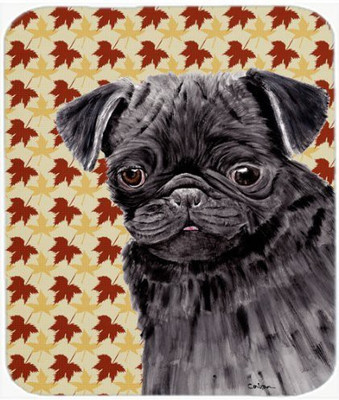 

Caroline's Treasures Pug Black Fall Leaves Portrait Mouse Pad/Hot Pad/Trivet - SC9206MP Mousepad(Multicolor)