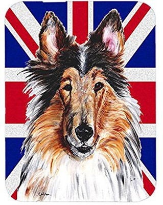 

Caroline's Treasures Collie with English Union Jack British Flag Mouse Pad/Hot Pad/Trivet - SC9893MP Mousepad(Multicolor)