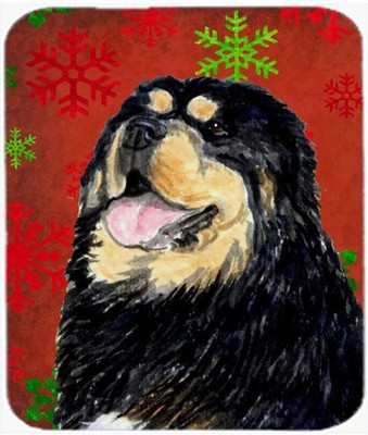 

Caroline's Treasures Tibetan Mastiff Snowflakes Holiday Christmas Mouse Pad/Hot Pad/Trivet - SS4719MP Mousepad(Multicolor)