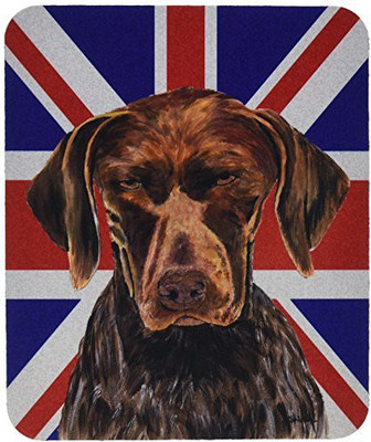 

Caroline's Treasures German Shorthaired Pointer with English Union Jack British Flag Mouse Pad - SC9852MP Mousepad(Multicolor)