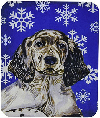 

Caroline's Treasures English Setter Winter Snowflakes Holiday Mouse Pad/Hot Pad/Trivet - LH9277MP Mousepad(Multicolor)