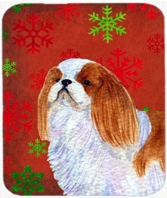 

Caroline's Treasures English Toy Spaniel Snowflakes Holiday Christmas Mouse Pad/Hot Pad/Trivet - SS4714MP Mousepad(Multicolor)
