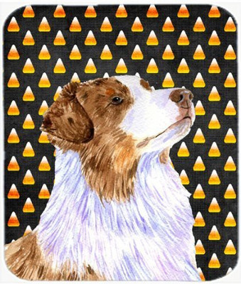 

Caroline's Treasures Australian Shepherd Candy Corn Halloween Portrait Mouse Pad/Hot Pad/Trivet - LH9059MP Mousepad(Multicolor)