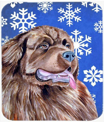 

Caroline's Treasures Newfoundland Winter Snowflakes Holiday Mouse Pad/Hot Pad/Trivet - LH9264MP Mousepad(Multicolor)