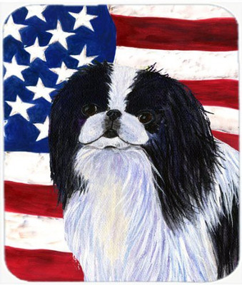 

Caroline's Treasures USA American Flag with Japanese Chin Mouse/Hot Pad/ Trivet - SS4223MP Mousepad(Multicolor)