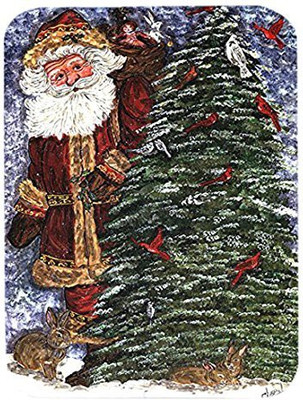 

Caroline's Treasures Santa Claus on the Rooftop Mouse Pad/Hot Pad/Trivet - CN5156MP Mousepad(Multicolor)