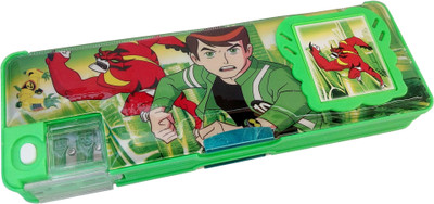 

Ashmaadi Both side openable With calculator, Magnetic lock Art Plastic Pencil Box(Set of 1, Multicolor)