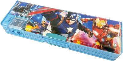 

Ashmaadi Dual Sharpener Design 15 Both Side openable Art Plastic Pencil Box(Set of 1, Multicolor)