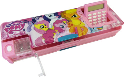

Ashmaadi Dual Sharpener With calculator for Girls Art Plastic Pencil Box(Set of 1, Multicolor)