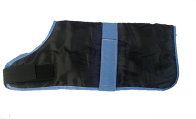 

AAYRA pet house Coat, Life Jacket, Sweater for Dog, Cat(BLACK WITH B.BLUE BINDING