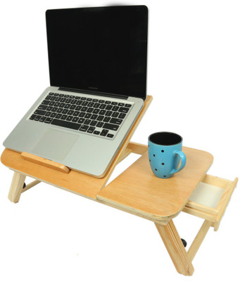 

Table Mate II Wooden Adjustable Study Working Computer Bedmate Designer Folding Home Office Mate Engineered Wood Portable Laptop Table(Finish Color - Brown)