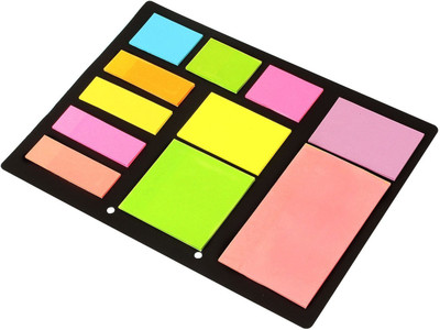 

PIGLOO Sticky Notes & Page Markers Binder Pack, 150 Assorted Size Notes, 20 Sheets 18 X 13.5 cm, 7 Colors(Multicolor)