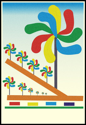 

Colour Fan | Wall Art Poster Paper Print(18 inch X 12 inch, Rolled)