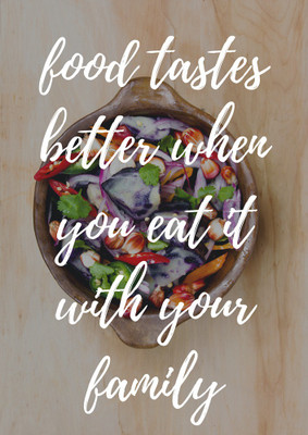 

Food Tastes Better | Wall Art Poster Paper Print(18 inch X 12 inch, Rolled)
